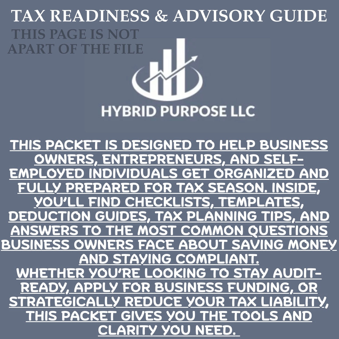 Tax Readiness & Advisory Guide
