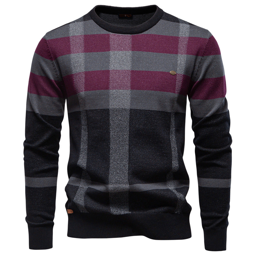 Men's round neck sweater