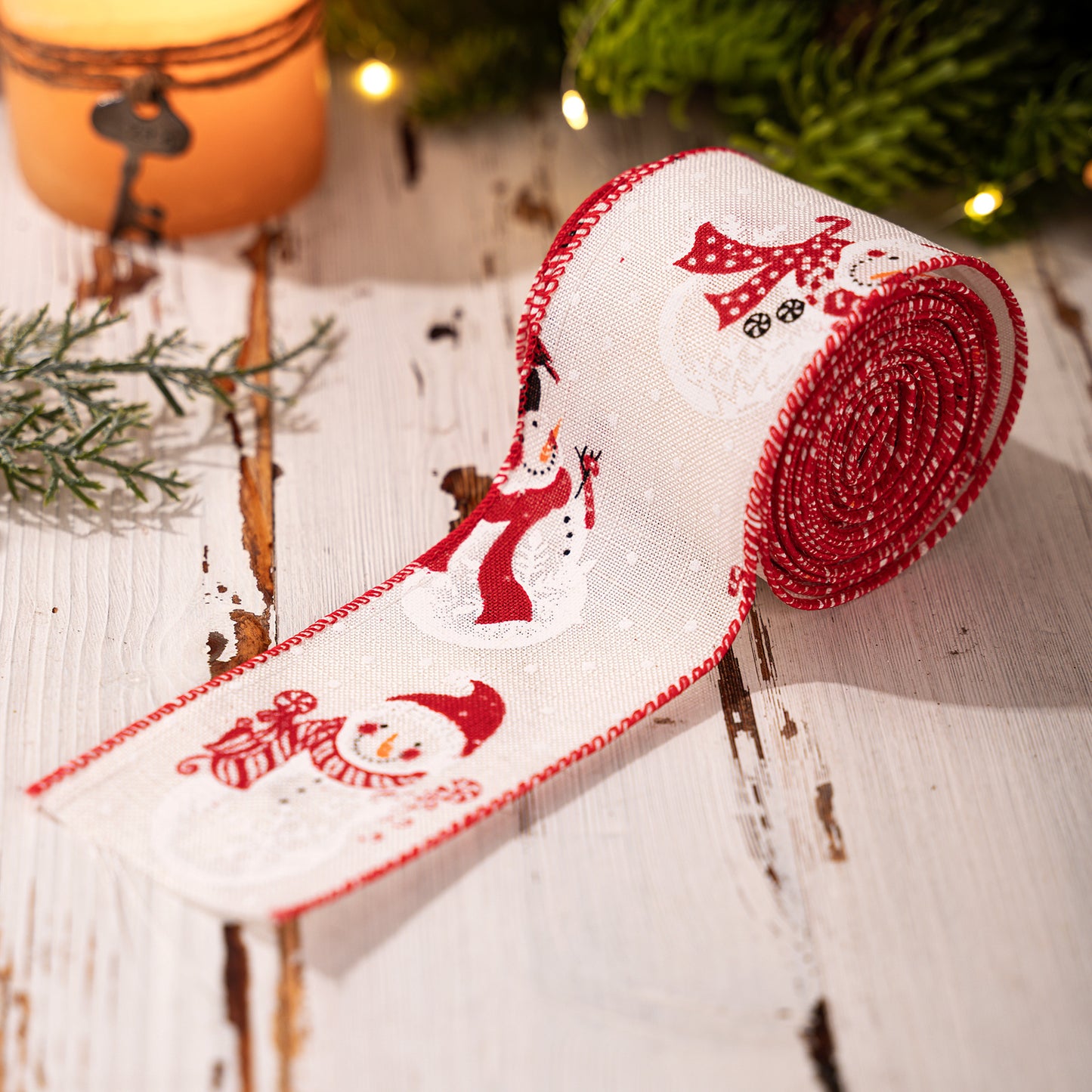 Christmas Ribbon with HOHO Print