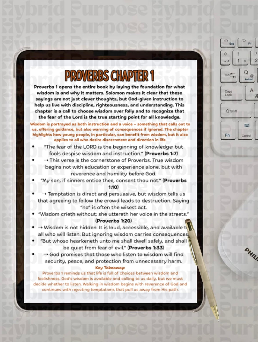 Deluxe** 31 Days of Wisdom & Wealth Proverbs Journal