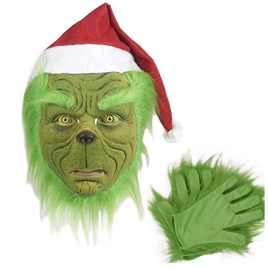 Grinch Mask Grinch Grinch Latex Headgear Prom Party Funny Carnival Christmas Props