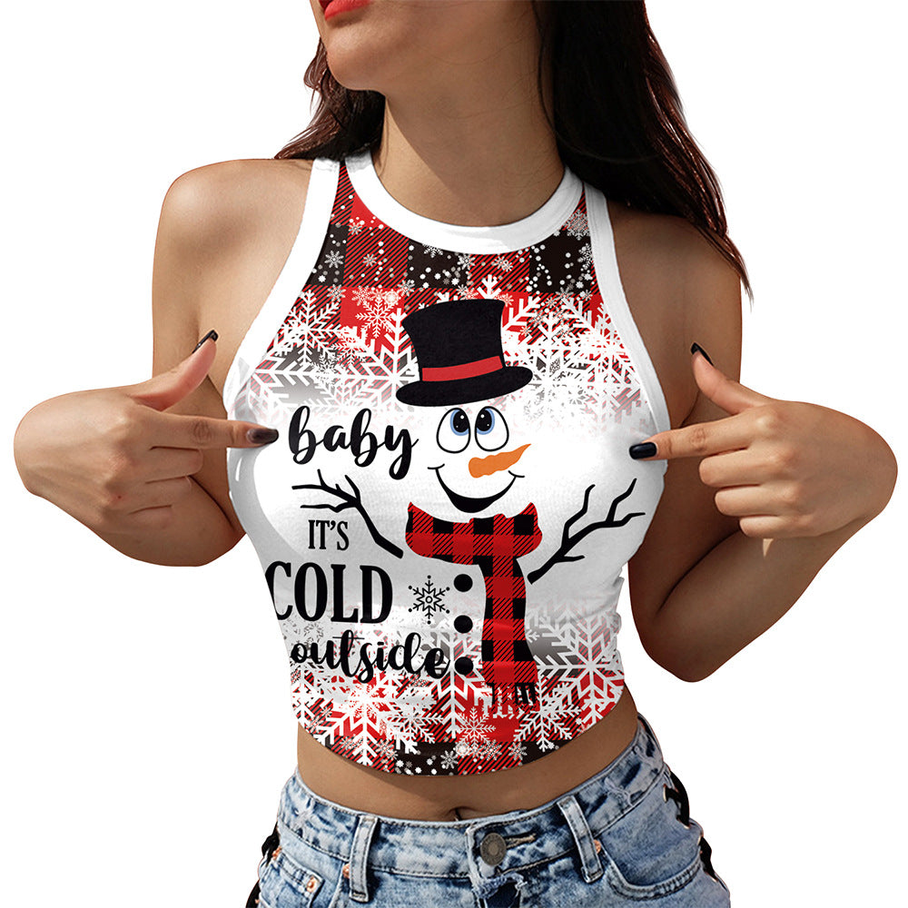 Christmas clothing vest top