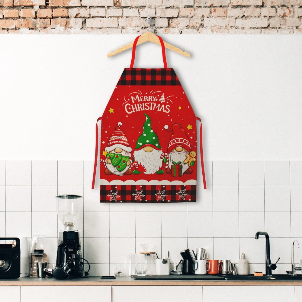 Christmas Apron Grinch Santa Style Home Kitchen Apron Christmas Supplies