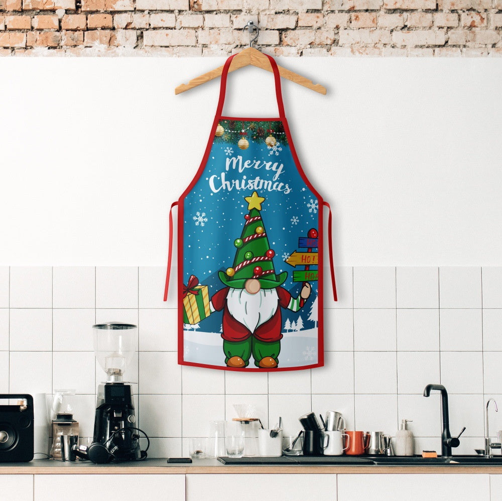 Christmas Apron Grinch Santa Style Home Kitchen Apron Christmas Supplies