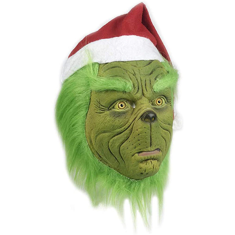 Grinch Mask Grinch Grinch Latex Headgear Prom Party Funny Carnival Christmas Props