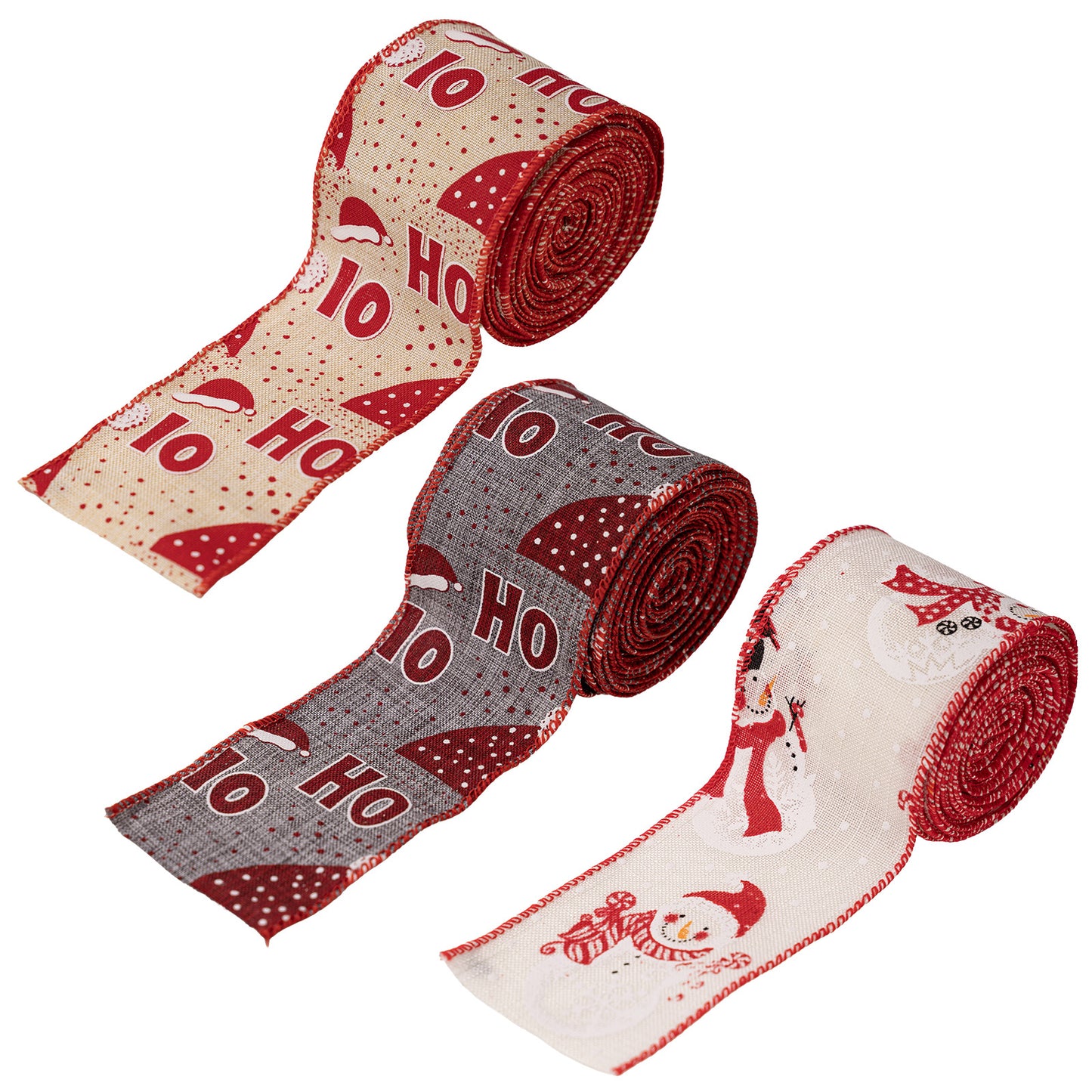 Christmas Ribbon with HOHO Print