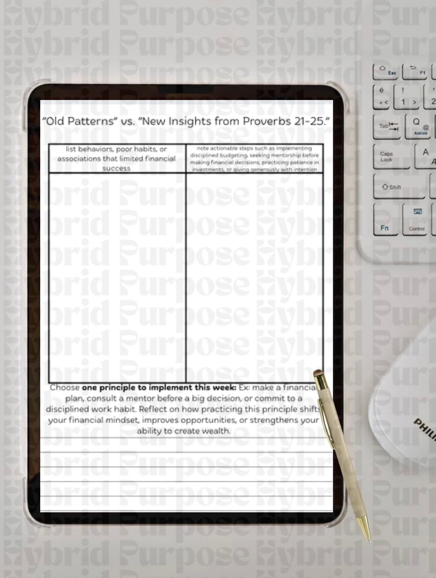 Deluxe** 31 Days of Wisdom & Wealth Proverbs Journal