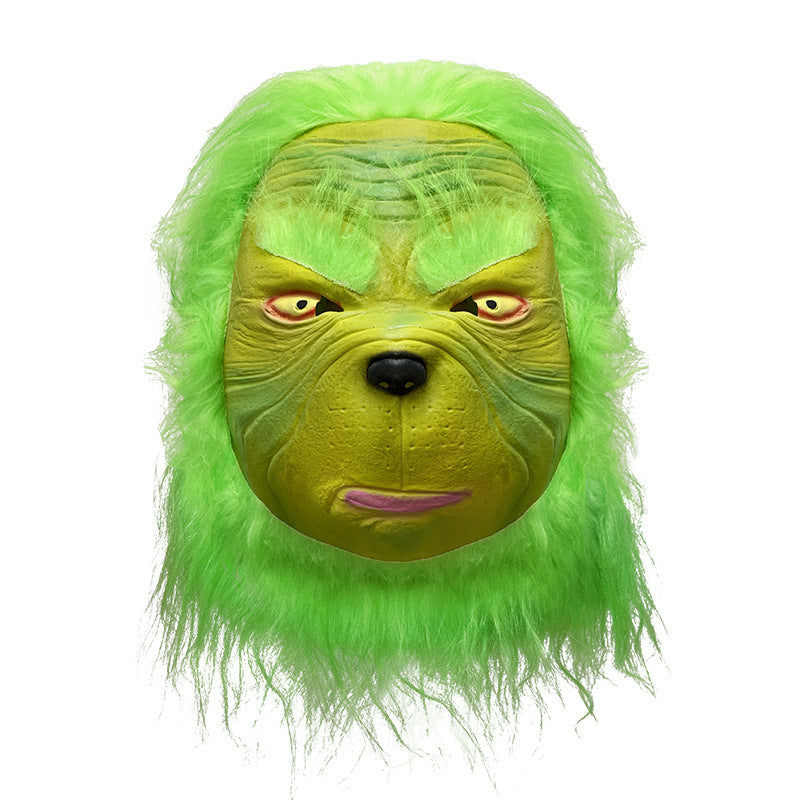 45% Off At Checkout** Christmas Costume Long-Haired Monster Cosplay Santa Claus Green Monster Grinch Christmas Performance Costume