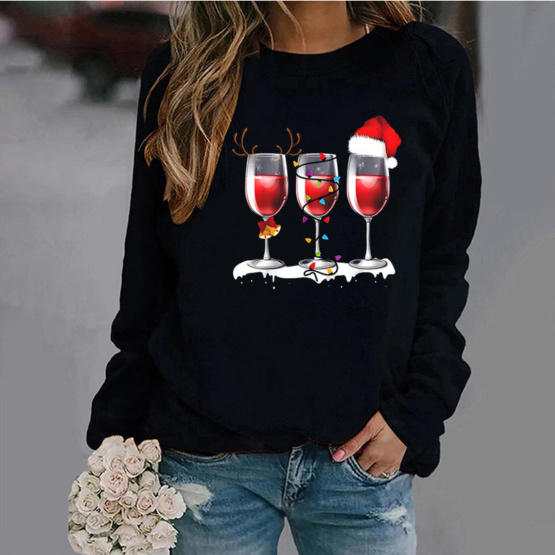 Women's Round Neck Sweatshirt New Arrival Christmas Foreign Trade