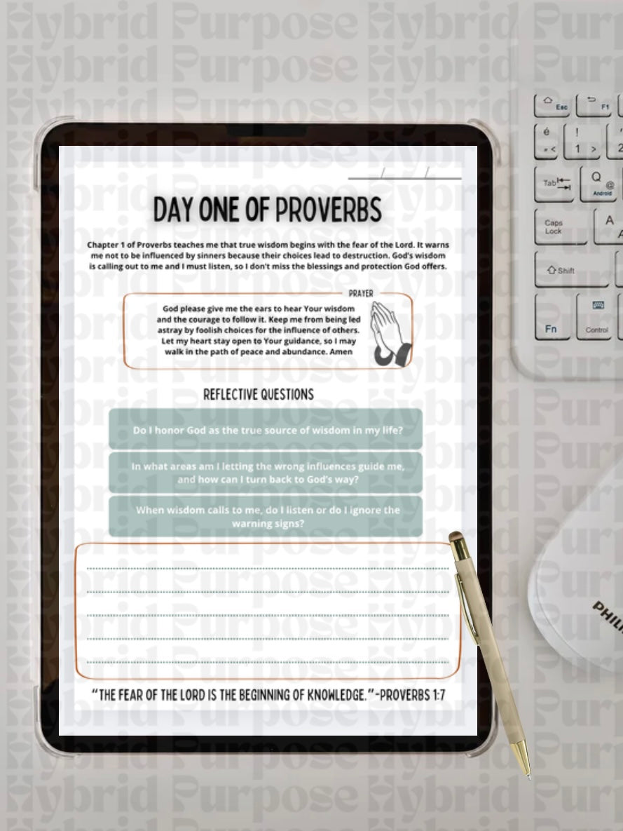 Deluxe** 31 Days of Wisdom & Wealth Proverbs Journal